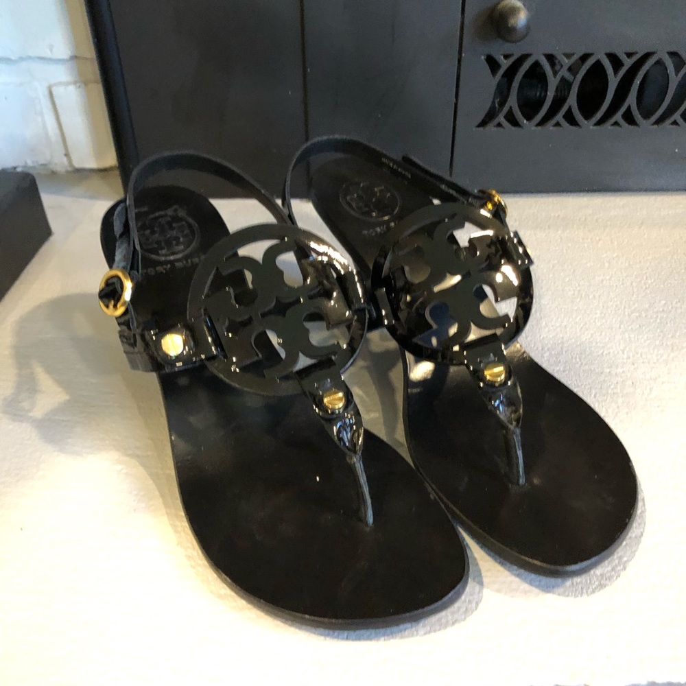 Tory Burch Miller Heel Sandals Black